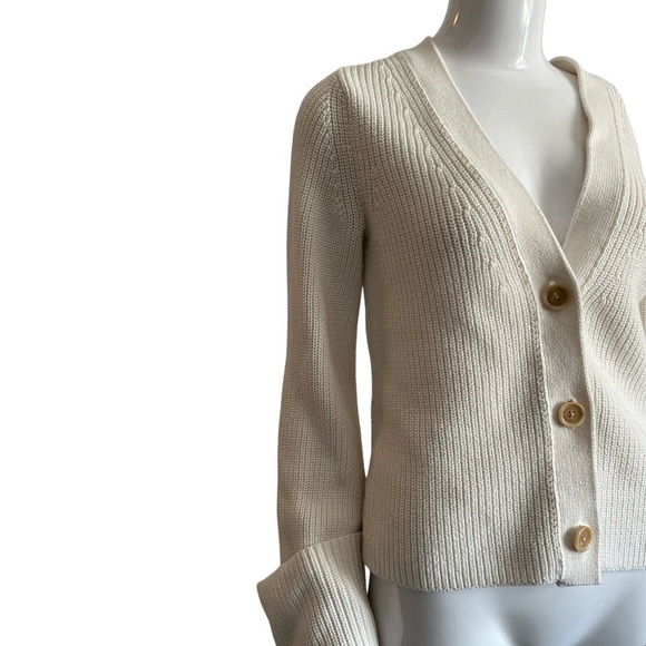 Banana Republic Women's Cream Cardigan Sweater - Picture 8 of 9